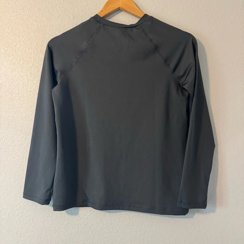 Boys' Long Sleeve Solid Rash Guard Top Art Class Kids Gray L Husky